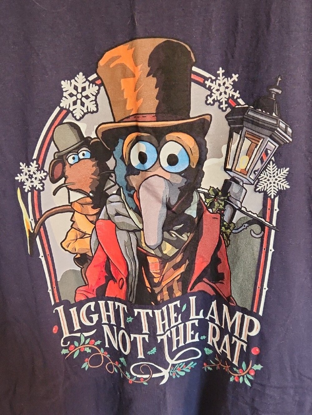 Muppets Christmas Carol Dark Blue T-Shirt - Picture 2 of 4